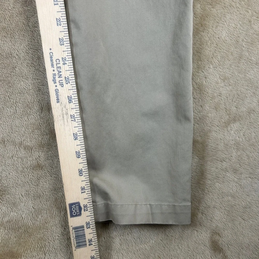 Polo Ralph Lauren Slim Fit Chino Pants Men 32x34 Khaki Tan Cotton Twill Trousers